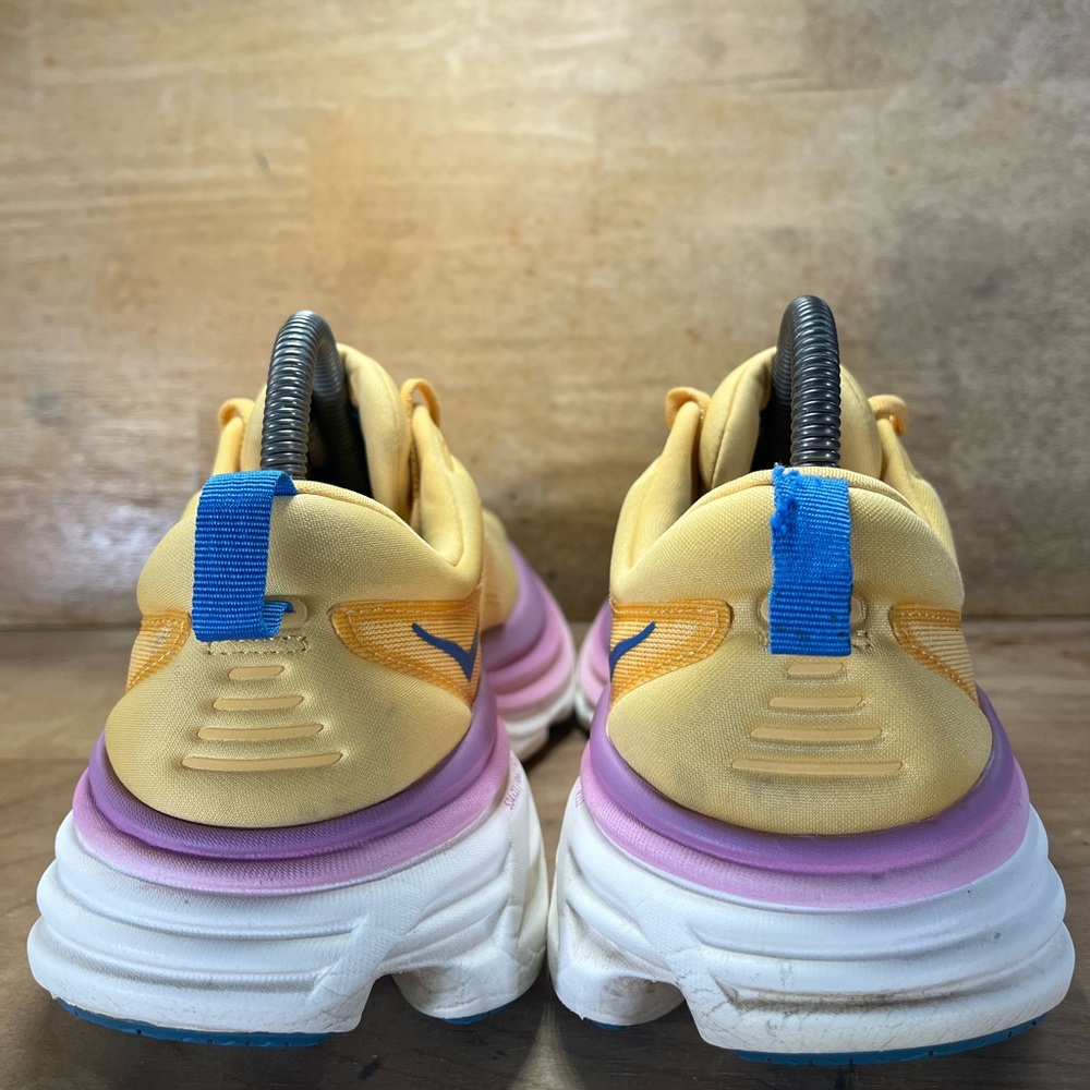 Hoka One One Bondi 8 Womens Size 8.5 Running Shoes Sneakers Impala Cyclamen - Picture 5 of 13